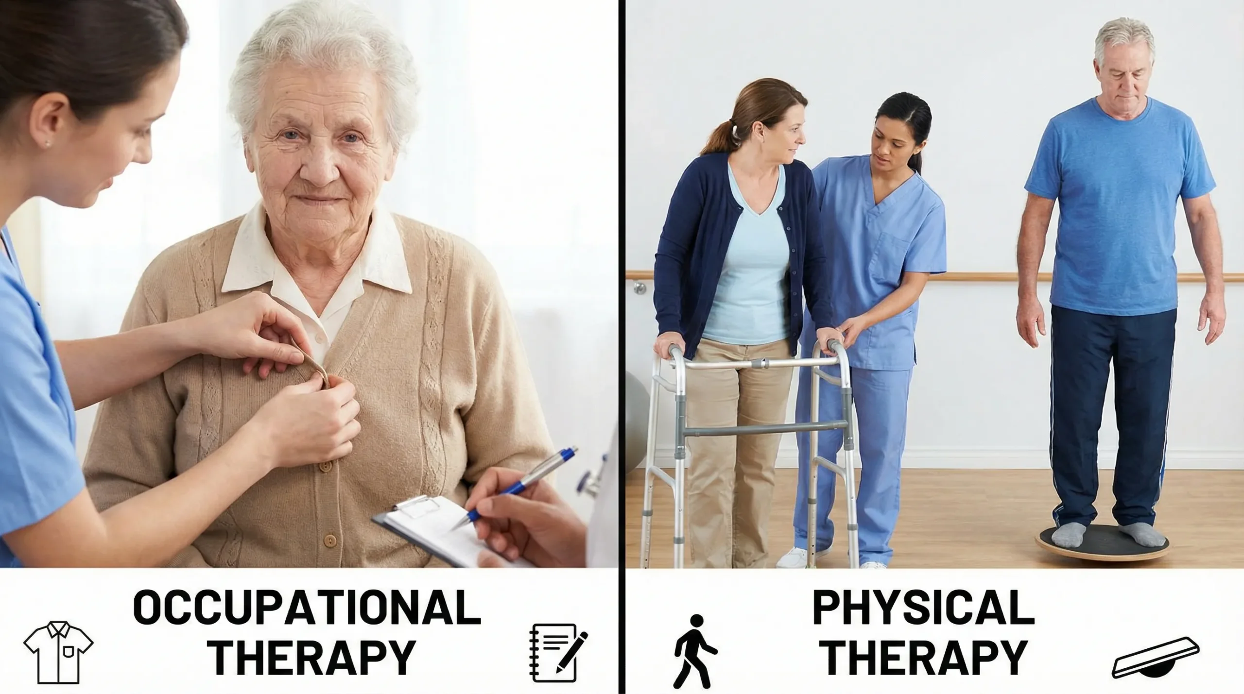 OT vs. Physiotherapy: Understanding the Key Distinctions