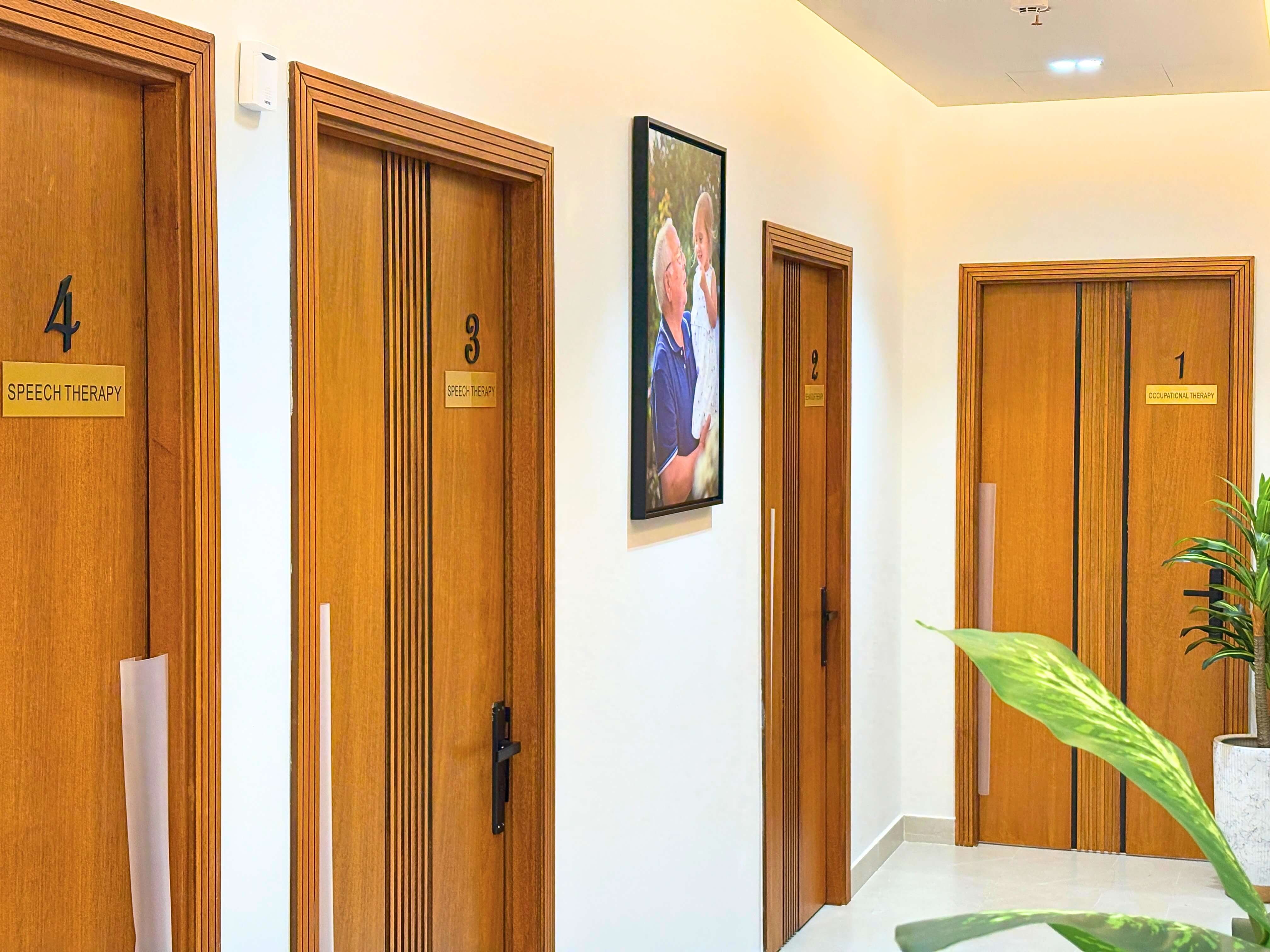 Dedicated therapy rooms at Bridges Care Speech Therapy Center where one-to-one ABA sessions are delivered