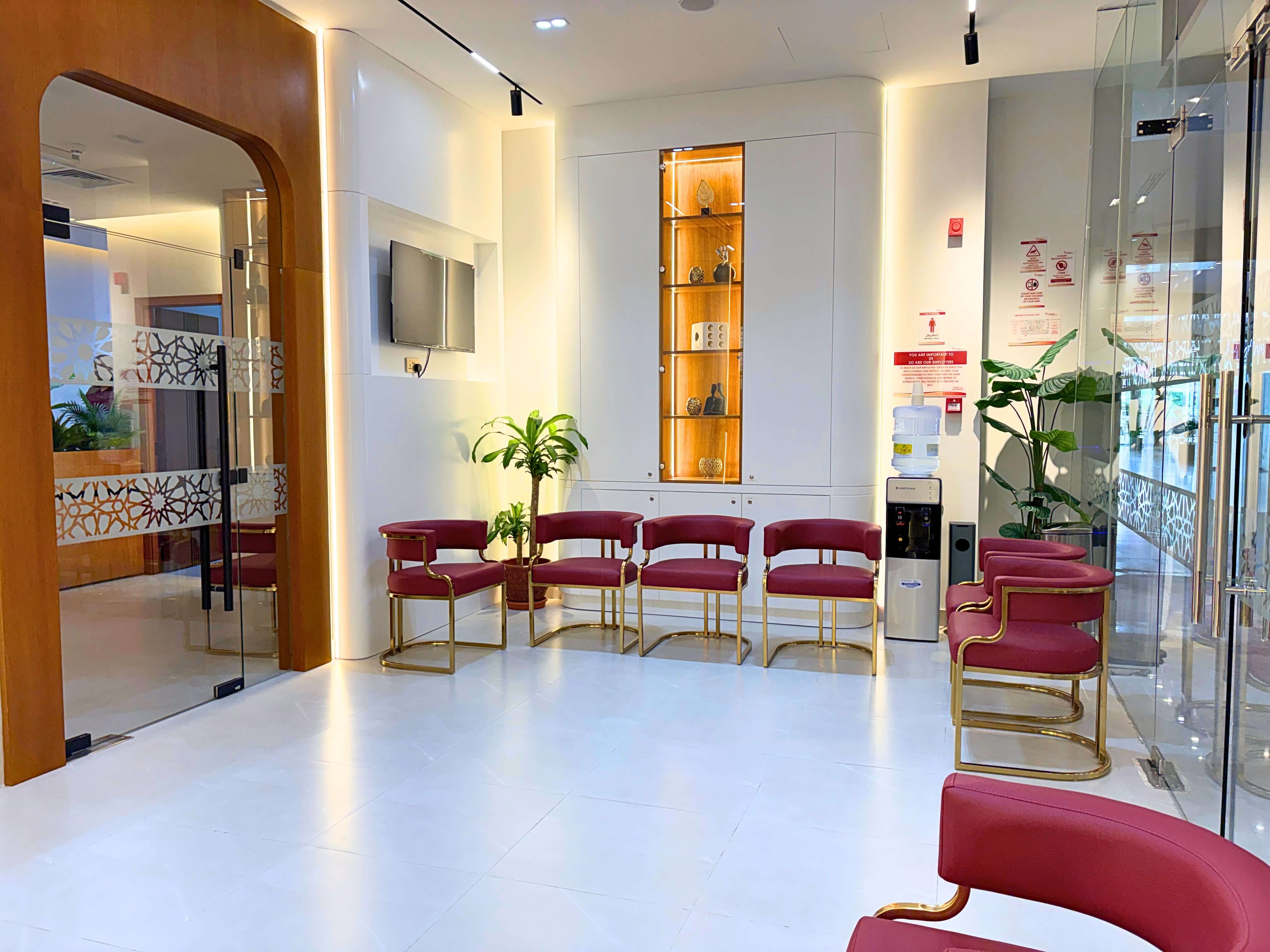 Group therapy waiting and gathering space at Bridges Care Speech Therapy Center - bright, welcoming setting for small-group sessions