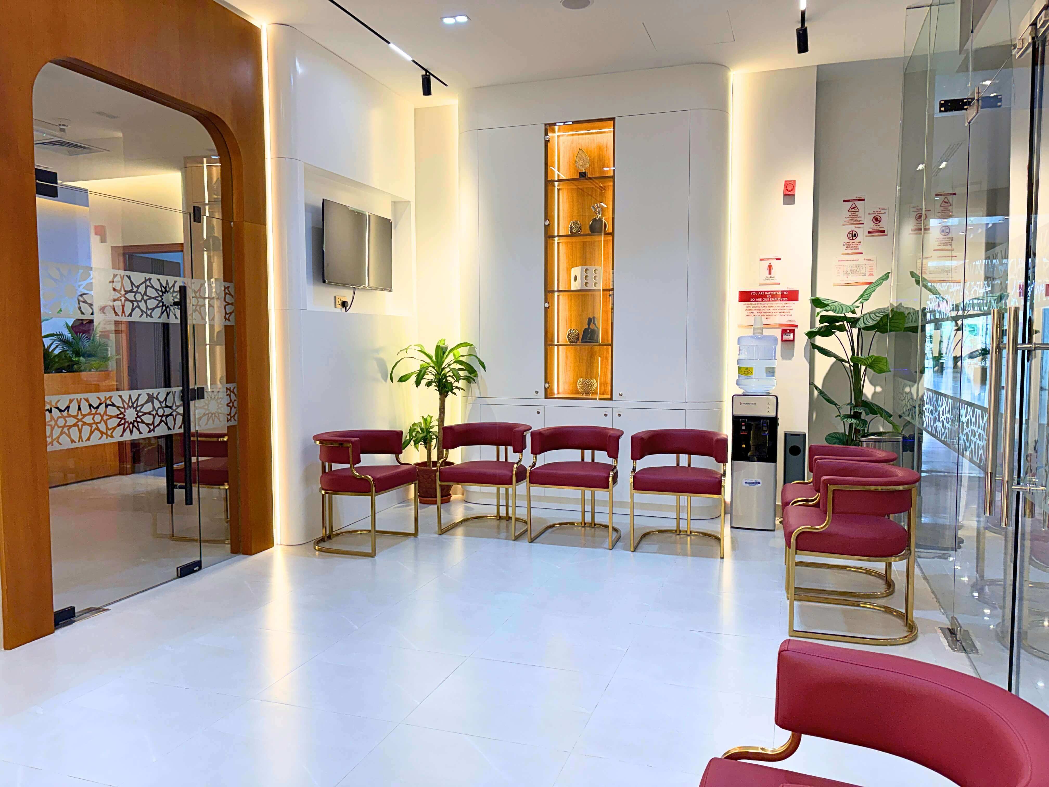 Group therapy waiting and gathering space at Bridges Care Speech Therapy Center - bright, welcoming setting for small-group sessions